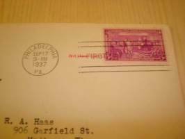 Constitution Stamp 1787-1937 USA ensipäiväkuori FDC