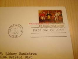 Battle of Saratog1 1777-1977 USA ensipäiväkuori FDC