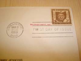 Ohio Statehood USA 1953 ensipäiväkuori FDC