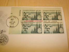 Minnesota USA 1958 ensipäiväkuori FDC neljällä postimerkillä