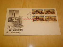 Missouri USA 1971 ensipäiväkuori FDC neljällä postimerkillä Eero Saarinen