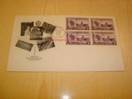 Wisconsin, 1848-1948 ensipäiväkuori FDC neljällä postimerkillä