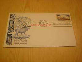 Alaska Mount McKinley National Park Series 1972 ensipäiväkuori FDC USA