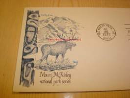 Alaska Mount McKinley National Park Series 1972 ensipäiväkuori FDC USA