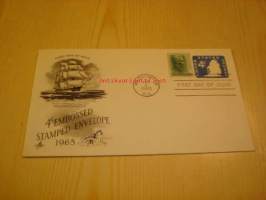 U.S.S. Constitution &quot;Old Ironsides&quot; 1965 ensipäiväkuori FDC USA