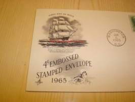 U.S.S. Constitution &quot;Old Ironsides&quot; 1965 ensipäiväkuori FDC USA