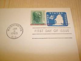 U.S.S. Constitution &quot;Old Ironsides&quot; 1965 ensipäiväkuori FDC USA