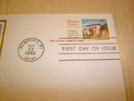 Touro Synagogue 1982 ensipäiväkuori FDC USA