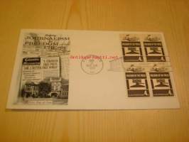 Honoring Journalism and Freedom of the Press 1958 ensipäiväkuori FDC USA neljällä postimerkillä