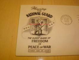 National Guard 1953 ensipäiväkuori FDC USA