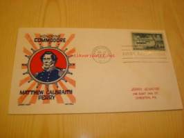 Kommodori Matthew Galbraith Perry 1953 USA ensipäiväkuori FDC