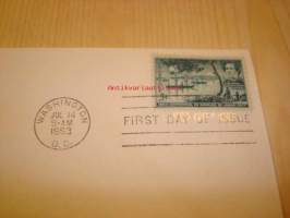 Kommodori Matthew Galbraith Perry 1953 USA ensipäiväkuori FDC