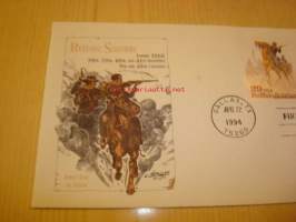 Buffalo Soldiers 1994 USA ensipäiväkuori FDC kahdella postimerkillä