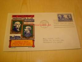 200th Anniversary of Washington and Lee University 1749-1949 USA ensipäiväkuori FDC