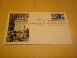 Alaska 49th State of the Union 1959 Juneau USA ensipäiväkuori FDC