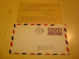 Los Angeles kesäolympialaiset Summer Olympics 1932 USA ensipäiväkuori FDC kahdella postimerkillä ja alkuperäisellä kortilla