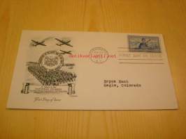 National Guards 1953 USA ensipäiväkuori FDC