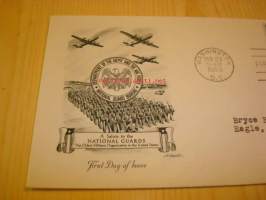 National Guards 1953 USA ensipäiväkuori FDC