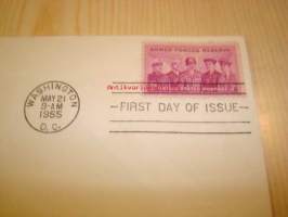 Armed Forces Reserve 1955 USA ensipäiväkuori FDC