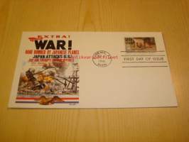 WWII 2. maailmansota Pearl Harbor 1991 USA ensipäiväkuori FDC