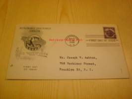 WWII 2. maailmansodan veteraanit 9.5.1946 USA ensipäiväkuori FDC