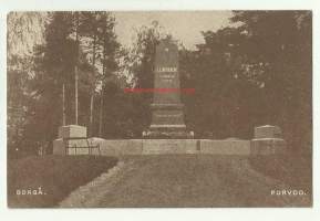 Porvoo Runebergin hauta  - paikkakuntapostikortti postikortti kulkematon