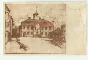 Porvoo Museo F Nyberg 1930 - paikkakuntapostikortti postikortti kulkematon
