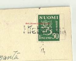 Kyläleima Hietoinen kortilla 1943