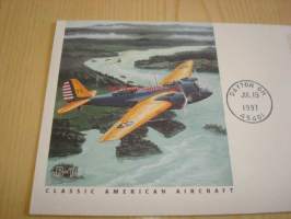 B-10 Bomber pommikone 1997 USA ensipäiväkuori FDC WWII, 2. maailmansota