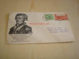 Marquis de Lafayette 1934 USA ensipäiväkuori FDC