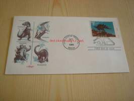 Dinosaurukset 1989 USA ensipäiväkuori FDC