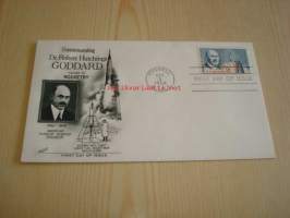 Dr. Robert Hutchings Goddard 1964 USA ensipäiväkuori FDC Father of Rocketry