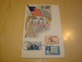 USA:n sisällisota Civil War The Battle of Gettysburg 1863-1963 USA maxi-ensipäiväkortti FDC kolmella erilaisella postimerkillä