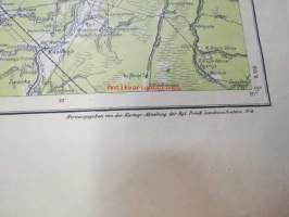 Wiborg - Schlüssleburg (Viipuri - Pähkinälinna) September 1918 - Herausgegeben von der Kartogr. Abteilung der Kgl. Preuss. Landesaufnahme. 1918 - saksalainen