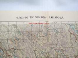 6860/90 30 580/620 Suojärvi -kartta vuodelta 1932