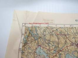 6890/6920 30 540/80 Korpiselkä -kartta vuodelta 1935