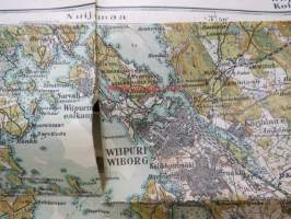Wiipurin lääni IV: U. Wiipuri -kartta vuodelta 1927