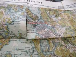 Wiipurin lääni IV: U. Wiipuri -kartta vuodelta 1927