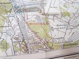 Wiipurin lääni II: X. Valkeasaari (Lempaala, Parkolovo, Lesnoi) -kartta vuodelta 1922, leimattu &quot;Salainen&quot;