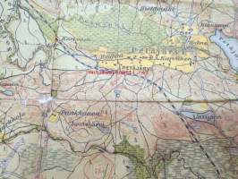Wiipurin lääni IV: X. Sakkola -kartta vuodelta 1929