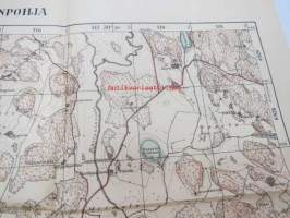 6820/30 30 510/20 Lahdenpohja -kartta vuodelta 1929