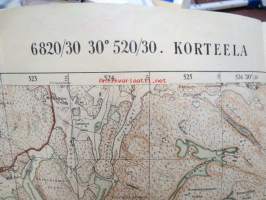 6820/30 30 520/30 Korteela -kartta vuodelta 1929