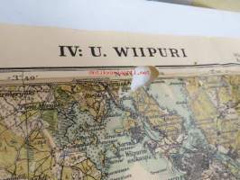 Wiipurin lääni IV: U. Wiipuri -kartta vuodelta 1930