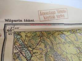 Wiipurin lääni IV: U. Wiipuri -kartta vuodelta 1930