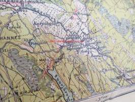Wiipurin lääni IV: U. Wiipuri -kartta vuodelta 1930