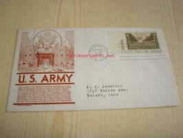 WWII 2. maailmansota U.S. Army 1945 USA ensipäiväkuori FDC