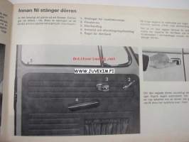 Volkswagen 1300 A - 1300 - 1500 instruktionsbok