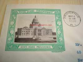 Rhode Island 1636-1936 USA ensipäiväkuori FDC