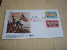 The Battle of Yorktown 1981 USA ensipäiväkuori FDC kuoressa myös vuoden 1931 Yorktown-postimerkki leimattuna