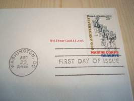 U.S. Marine Corps 1966 USA ensipäiväkuori FDC